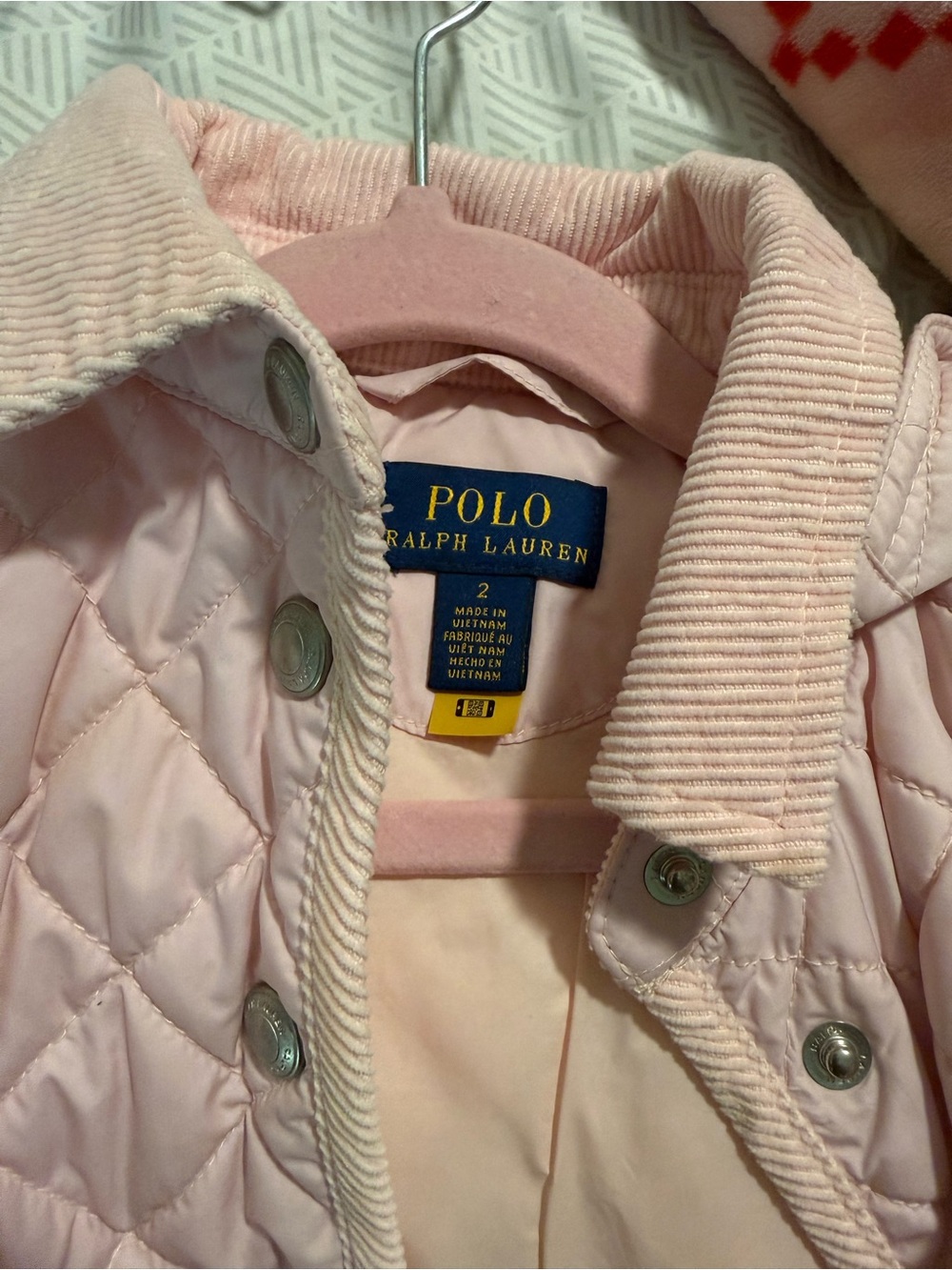 Polo by Ralph Lauren Light Pink Quilted Puffer Jacket for Kids - Picture 1 of 4